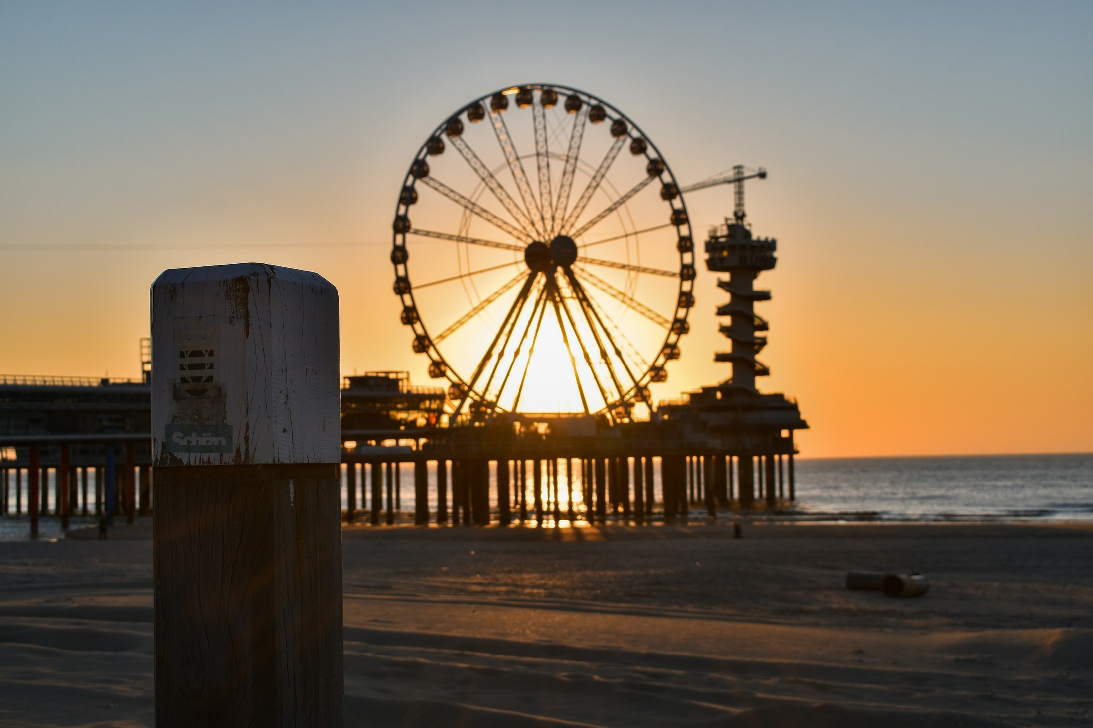 Sunset with the pier | Scheveningen in Netherlands