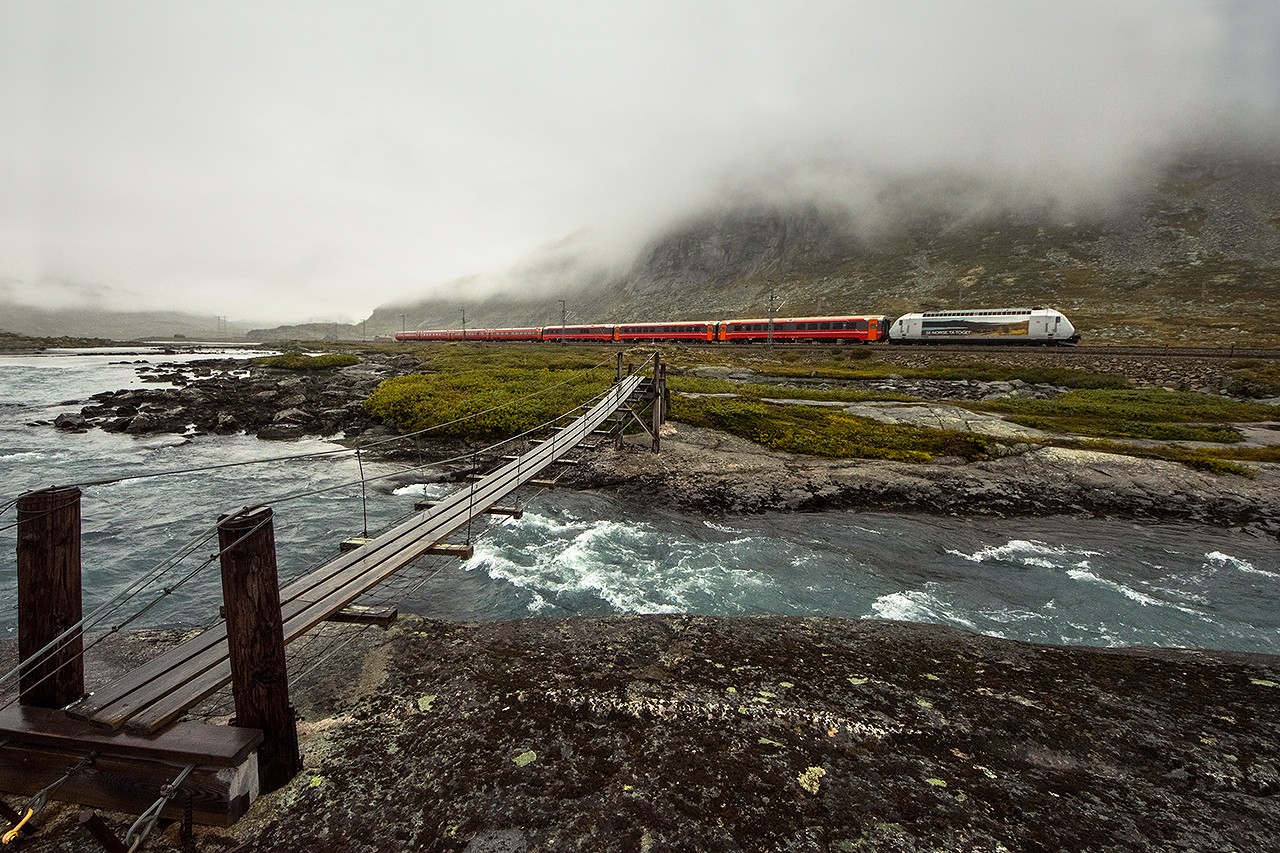 El 18 NSB, Finse - Haugastøl, 10.09.2019 | Haugastøl in Norway